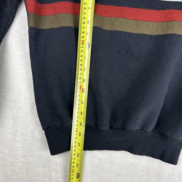 Vintage 70s/80s Playboy Crewneck Sweater Pullover Stripes Men’s Size M Black - Picture 5 of 8